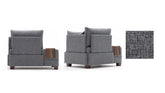 Fotoliu Fly Armchair Right - Grey